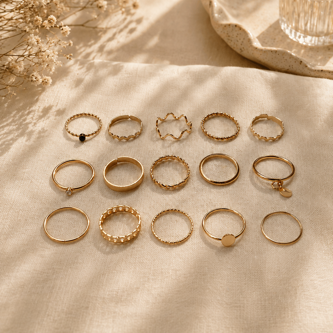 Rings 010 (Combo set of 15)