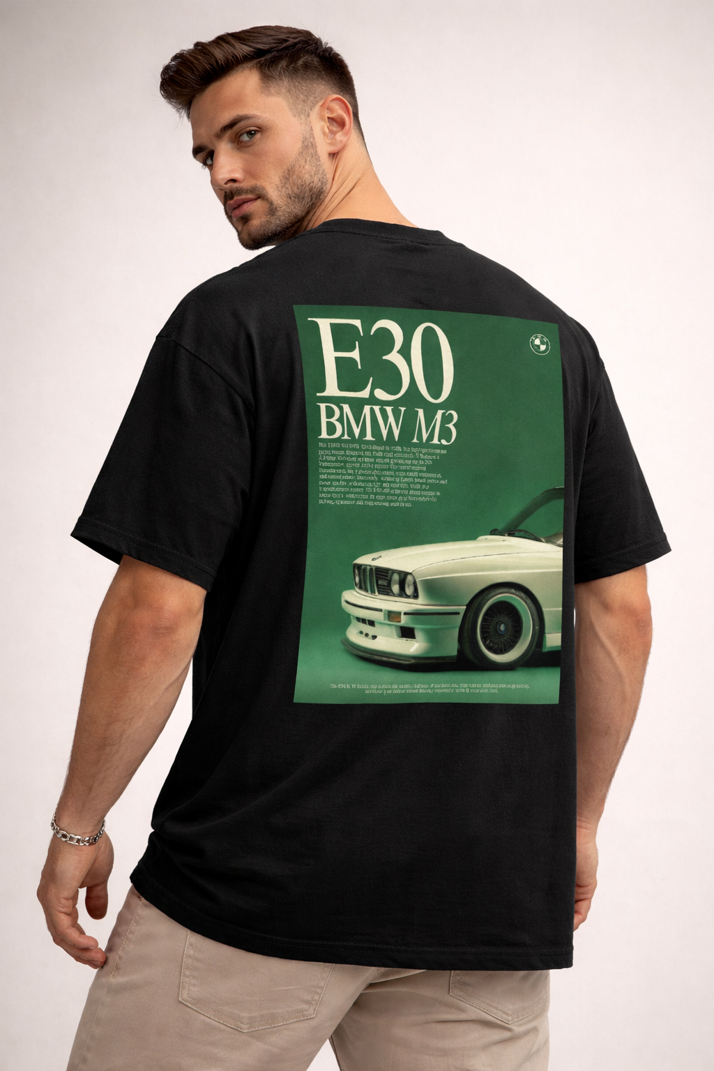 BMW E30 M3 Legacy Oversized T-Shirt – Vintage Motorsport Streetwear Tee