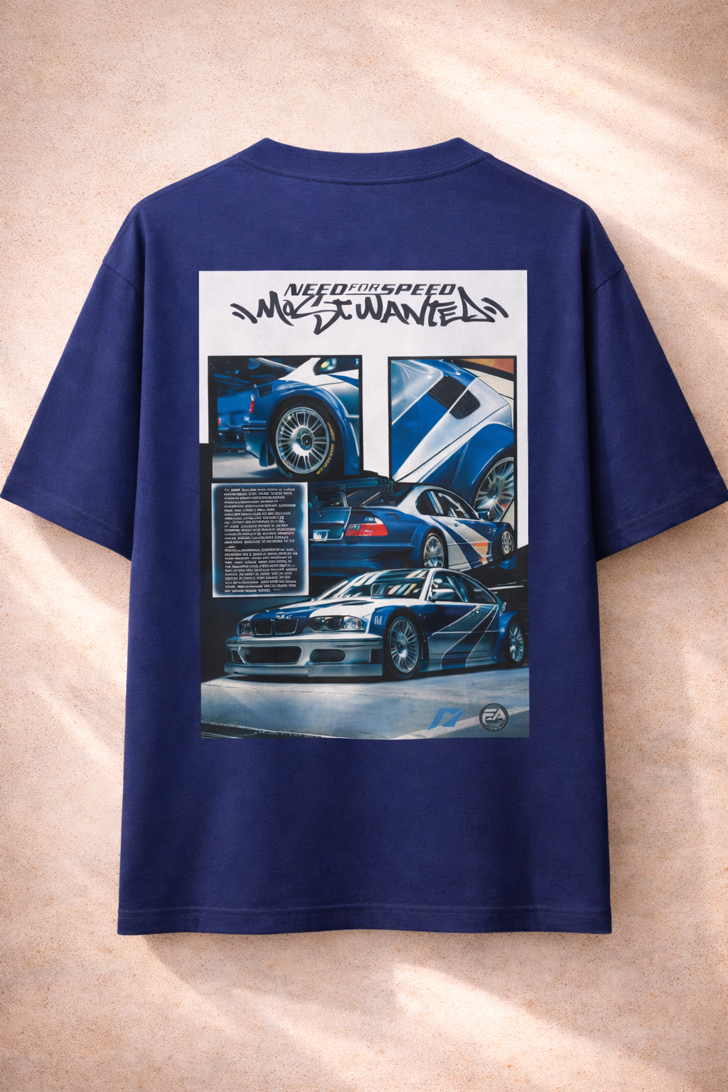 Midnight Racer “Most Wanted” Oversized T-Shirt – Premium Streetwear Car Graphic Tee