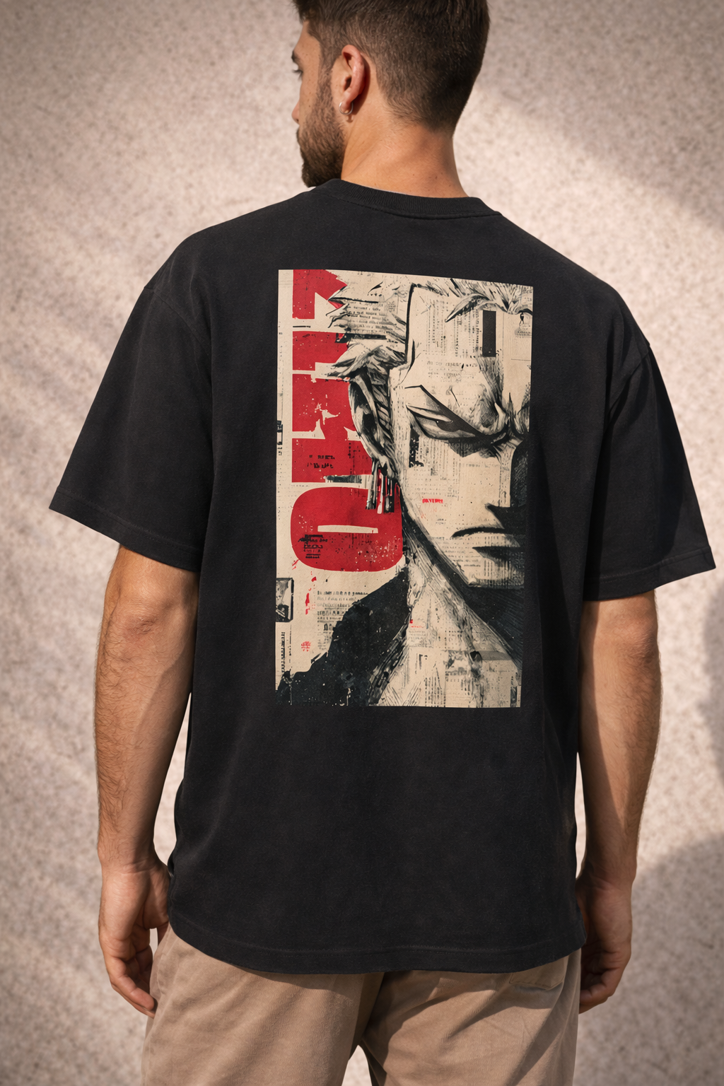 Roronoa Zoro Oversized T-Shirt – Anime Vintage Edition