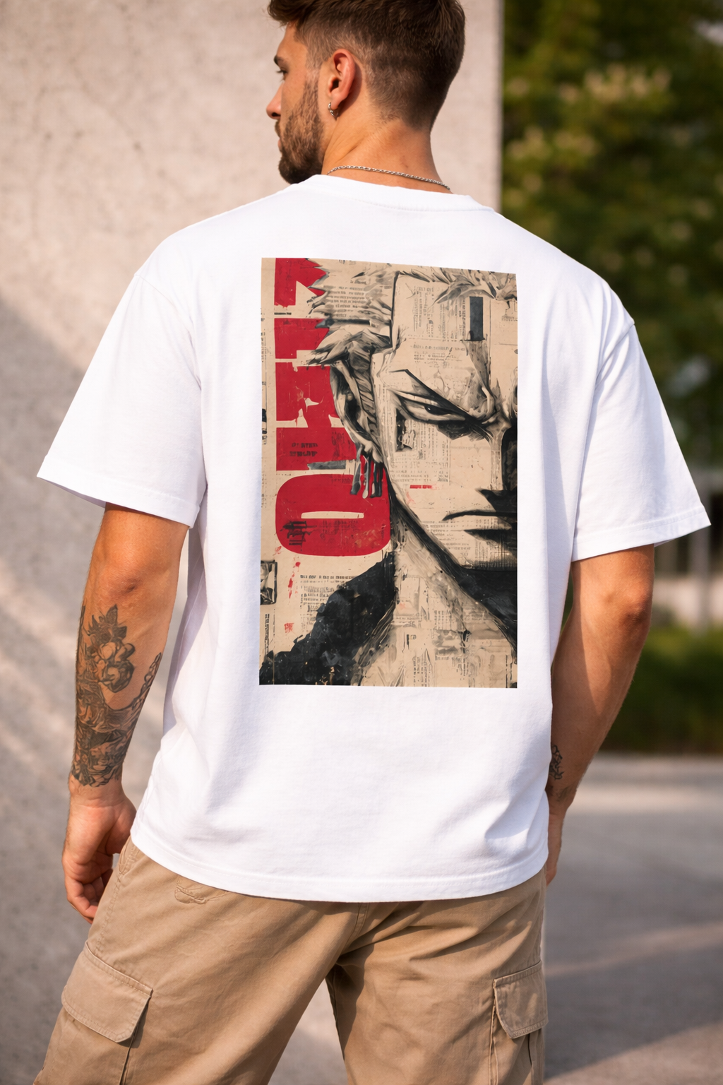 Roronoa Zoro Oversized T-Shirt – Anime Vintage Edition