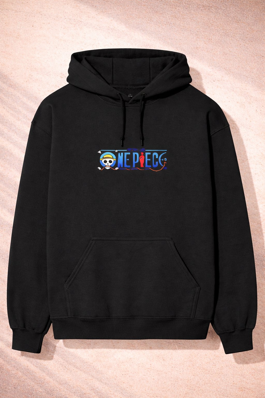 One Piece Pirate Logo Oversized Hoodie – Anime Streetwear