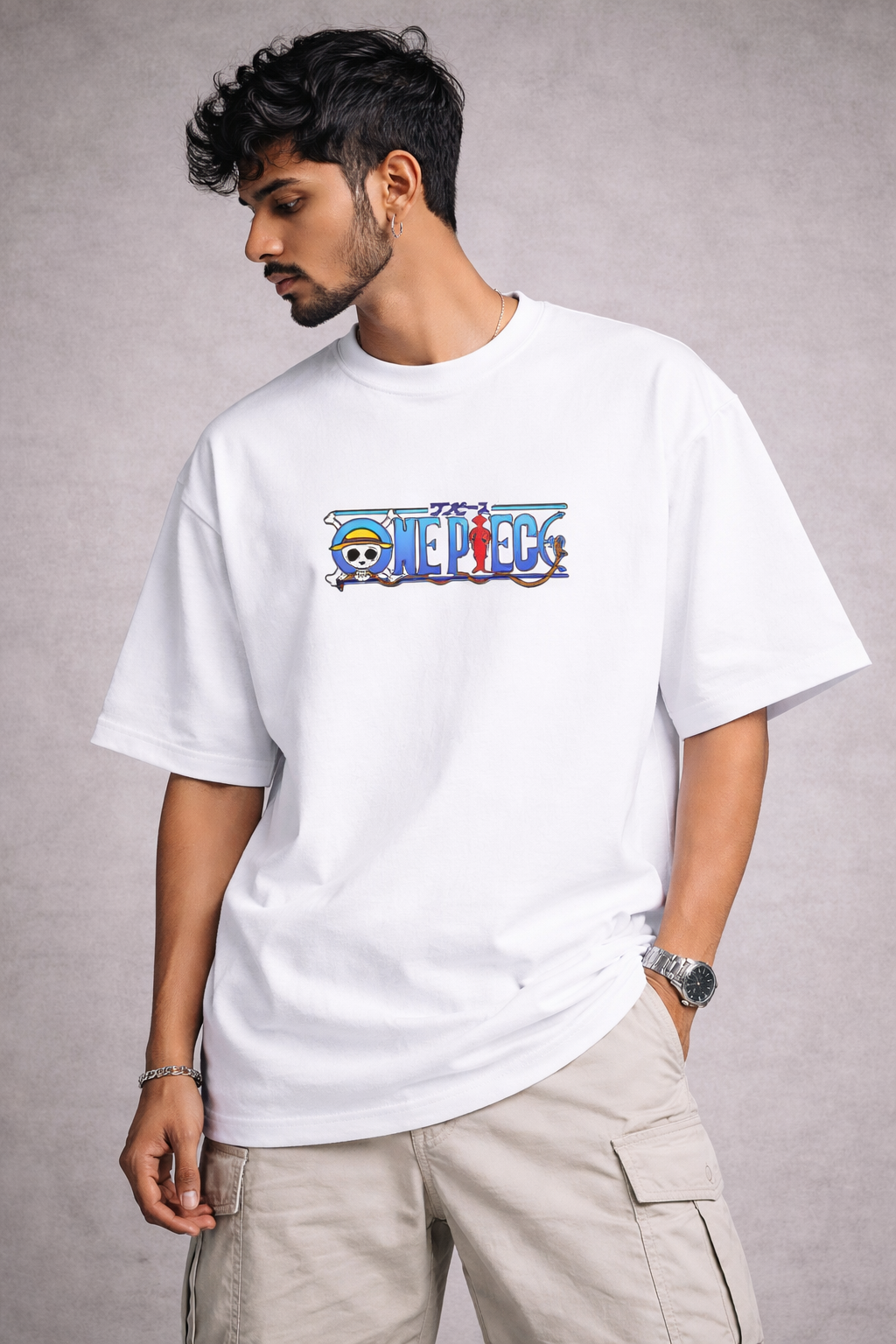 Gear 5 Luffy Wanted Poster Oversized T-Shirt – Ultimate Anime Streetwear