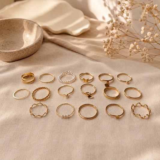 Rings 009 (Combo set of 17)