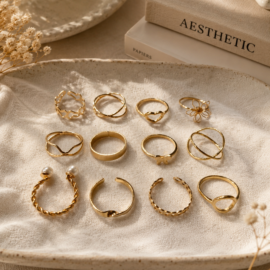 Rings 007 (Combo set of 12)